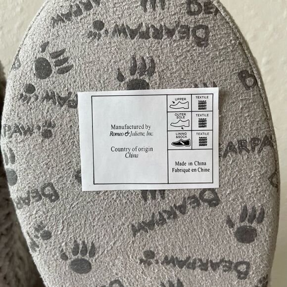NIB BearPaw Winter White Josephine Slipper Booties Size S,L, and XL - Picture 9 of 9